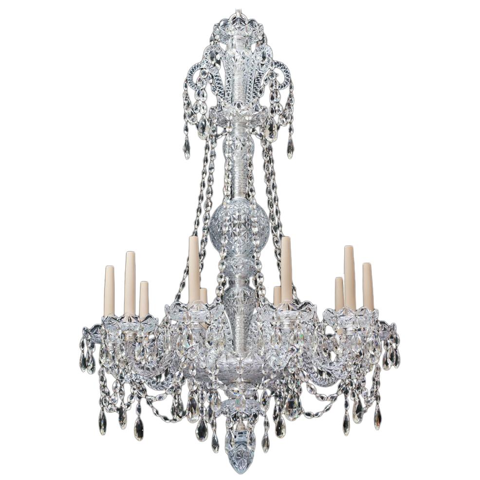 Ten-Light Late Victorian Chandelier Attributed to James Green For Sale