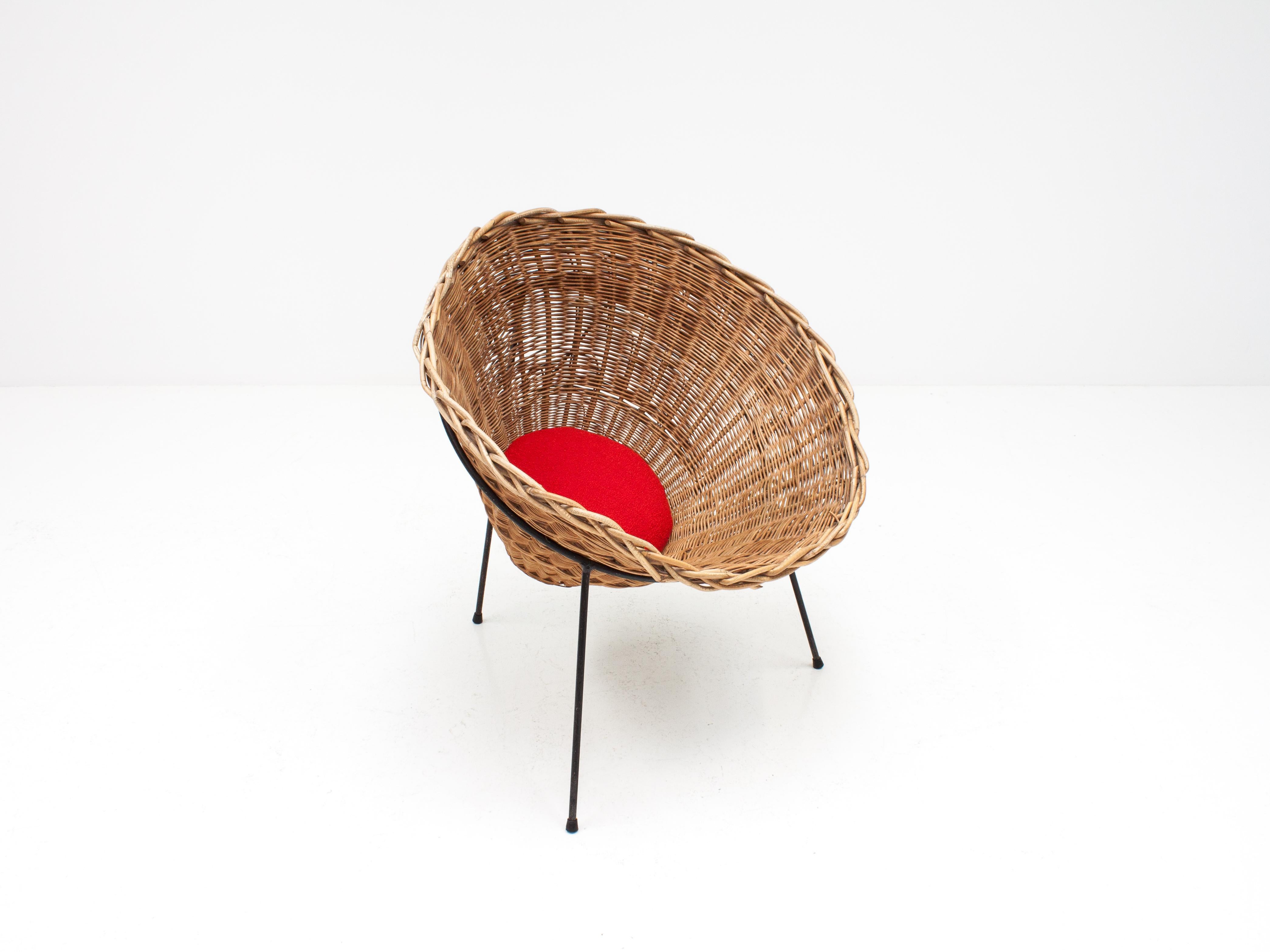 Fabric Terence Conran C8 Cone Chair, Conran Furniture, England, 1954