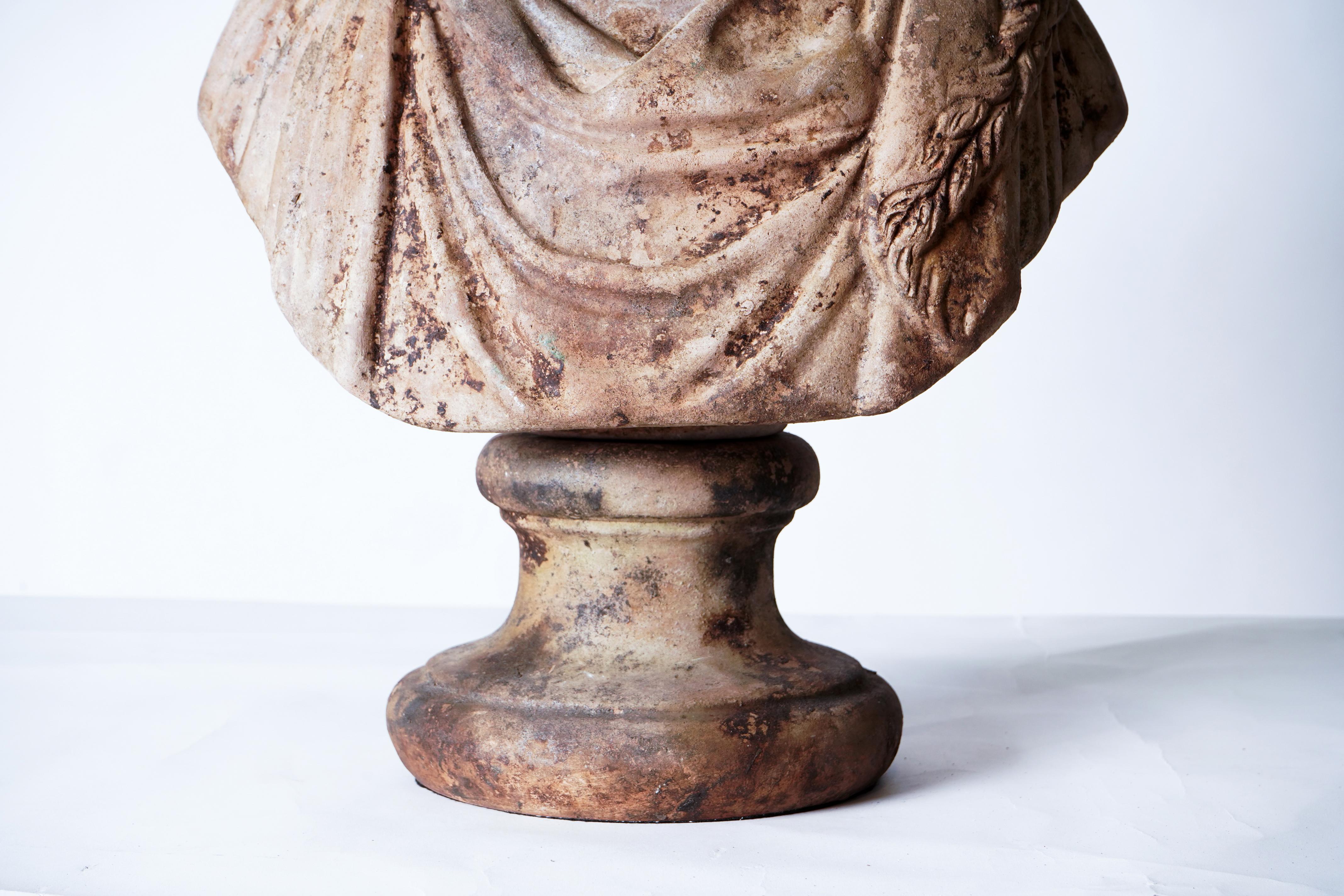 Terra Cotta Bust of a Roman Emperor For Sale 1