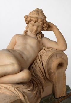 Terracotta Figure of a Reclining Nymph, by Claude Michel Clodion