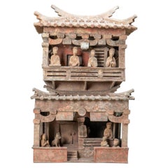 A Terracotta Funerary Model of a Pleasure House