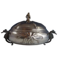 A. Terragni Italian 3-D Sea Life Bowl with Mermaid & Seahorses Fabulous