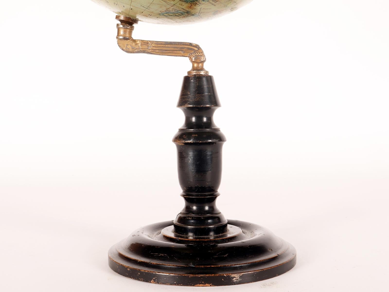 Un globe terrestre signé J. Lebegue & C, Paris, France 1880. en vente 5