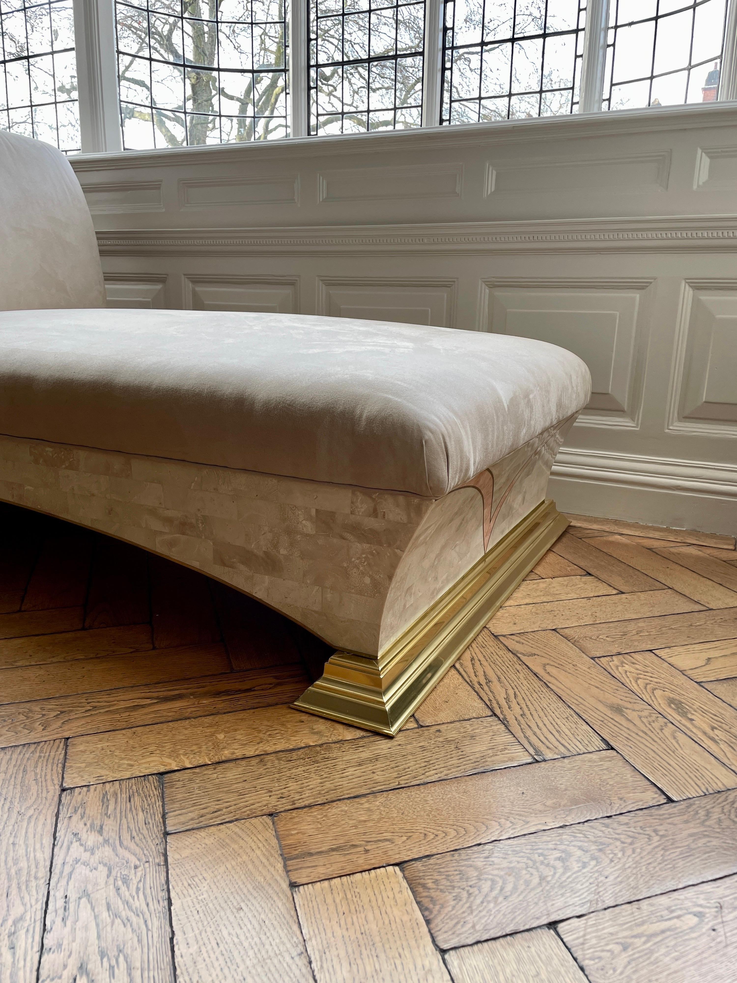 20th Century Tessellated Marble Daybed by Maitland Smith For Sale