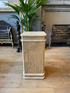 Tessellated Marble Pedestal and Dish by Maitland Smith