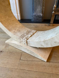 Tessellated Stone Console Table by Maitland Smith
