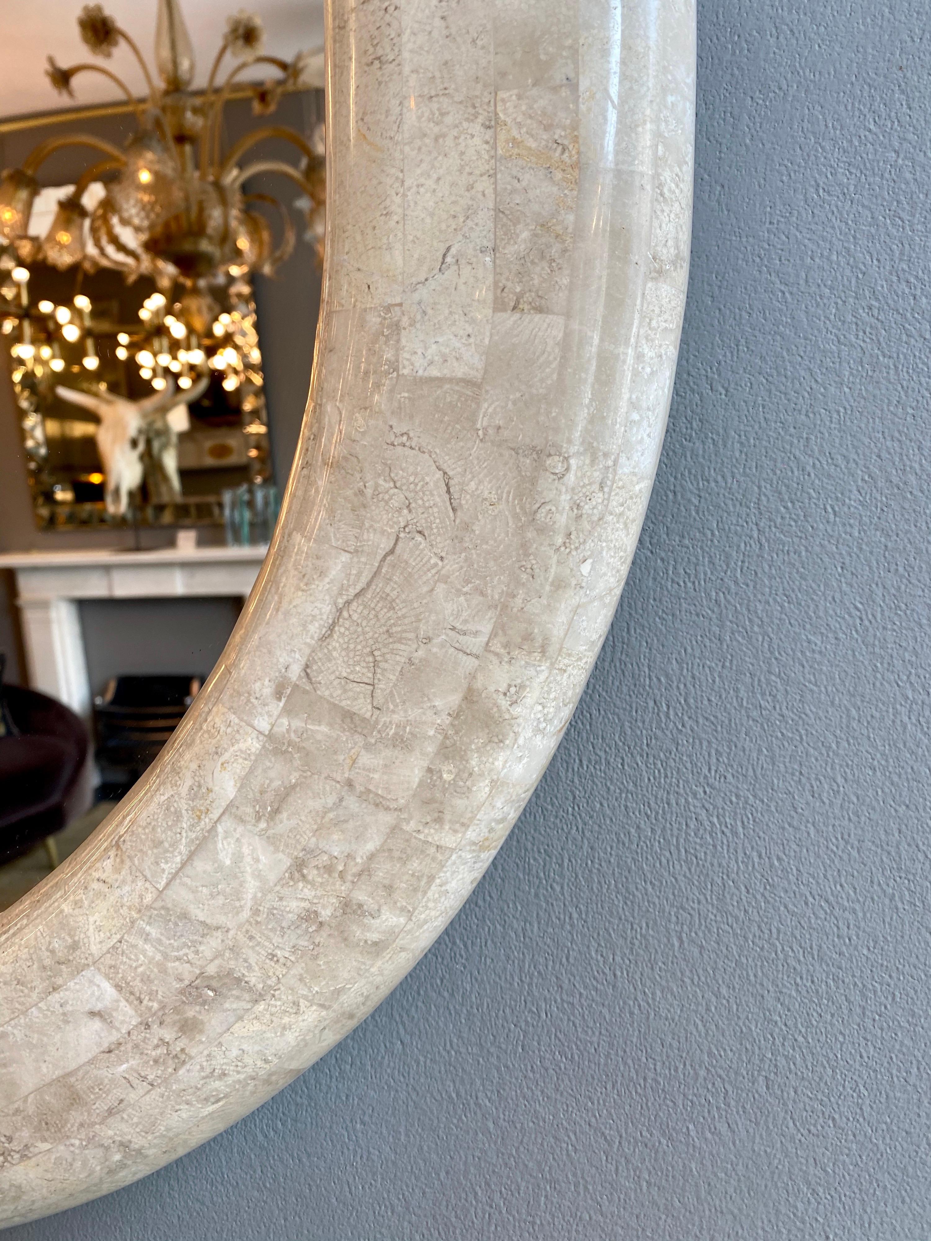 stone mirror frame
