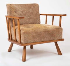 T.H. Robsjohn-Gibbings Barrel Back Armchair in Maple