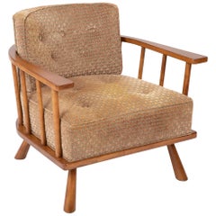 T.H. Robsjohn-Gibbings Barrel Back Armchair in Maple