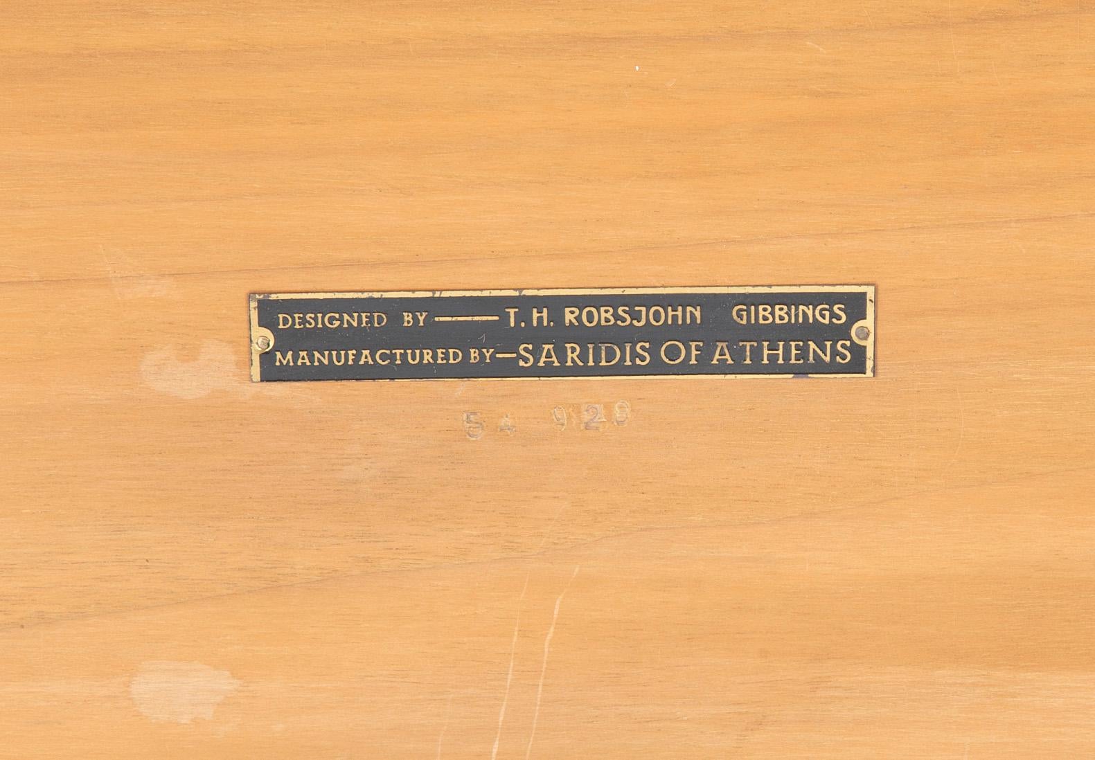 A T.H. Robsjohn Gibbings Greek Revival Side Table for Saridis For Sale 2