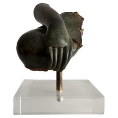 Bronce tailandés, fragmento de Buda, siglo XV