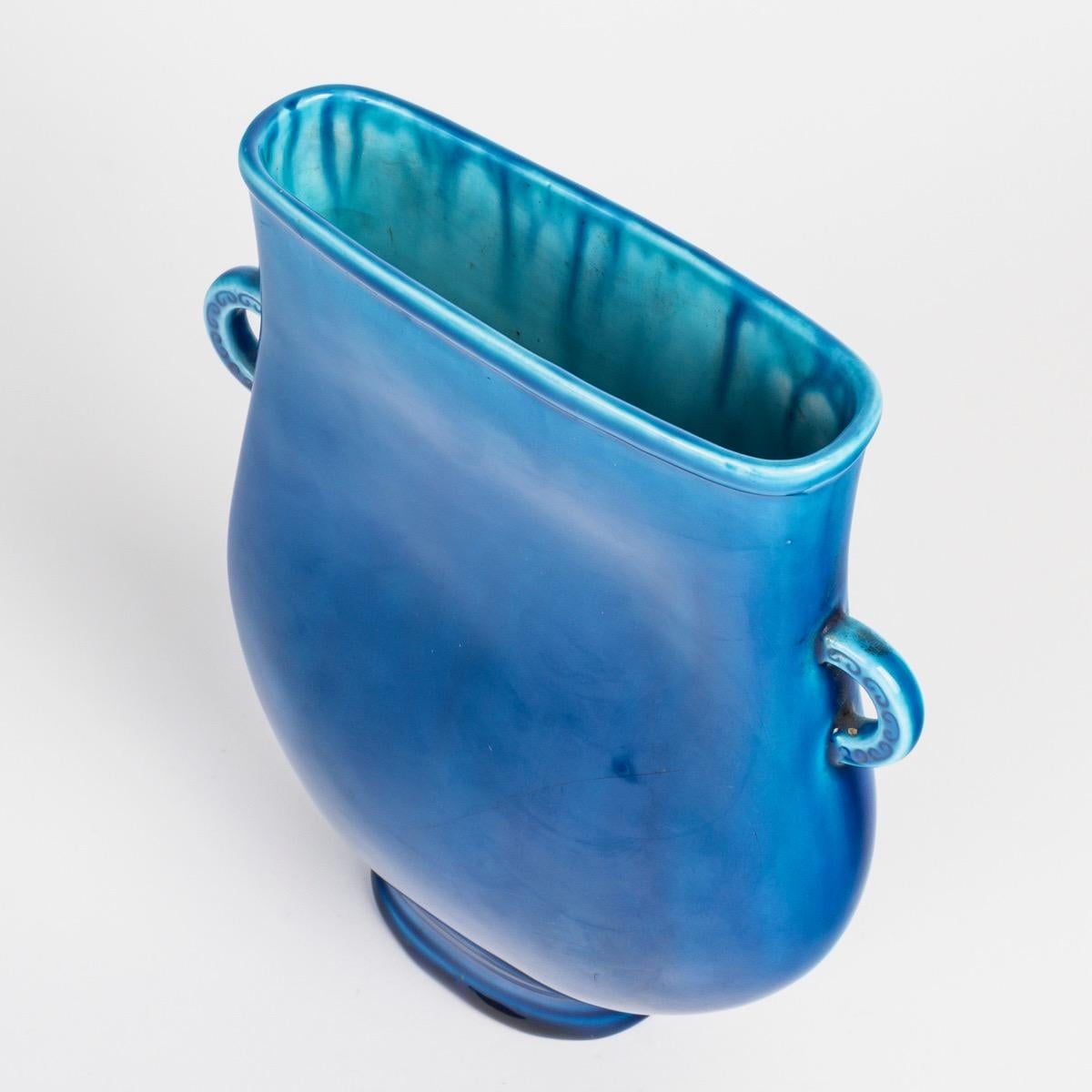 Un vaso di faience smaltato di Théodore Deck (1823-1891) del 1870 circa In condizioni buone in vendita a Saint-Ouen, FR