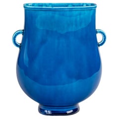 Eine emaillierte Fayence-Vase von Théodore Deck (1823-1891), um 1870