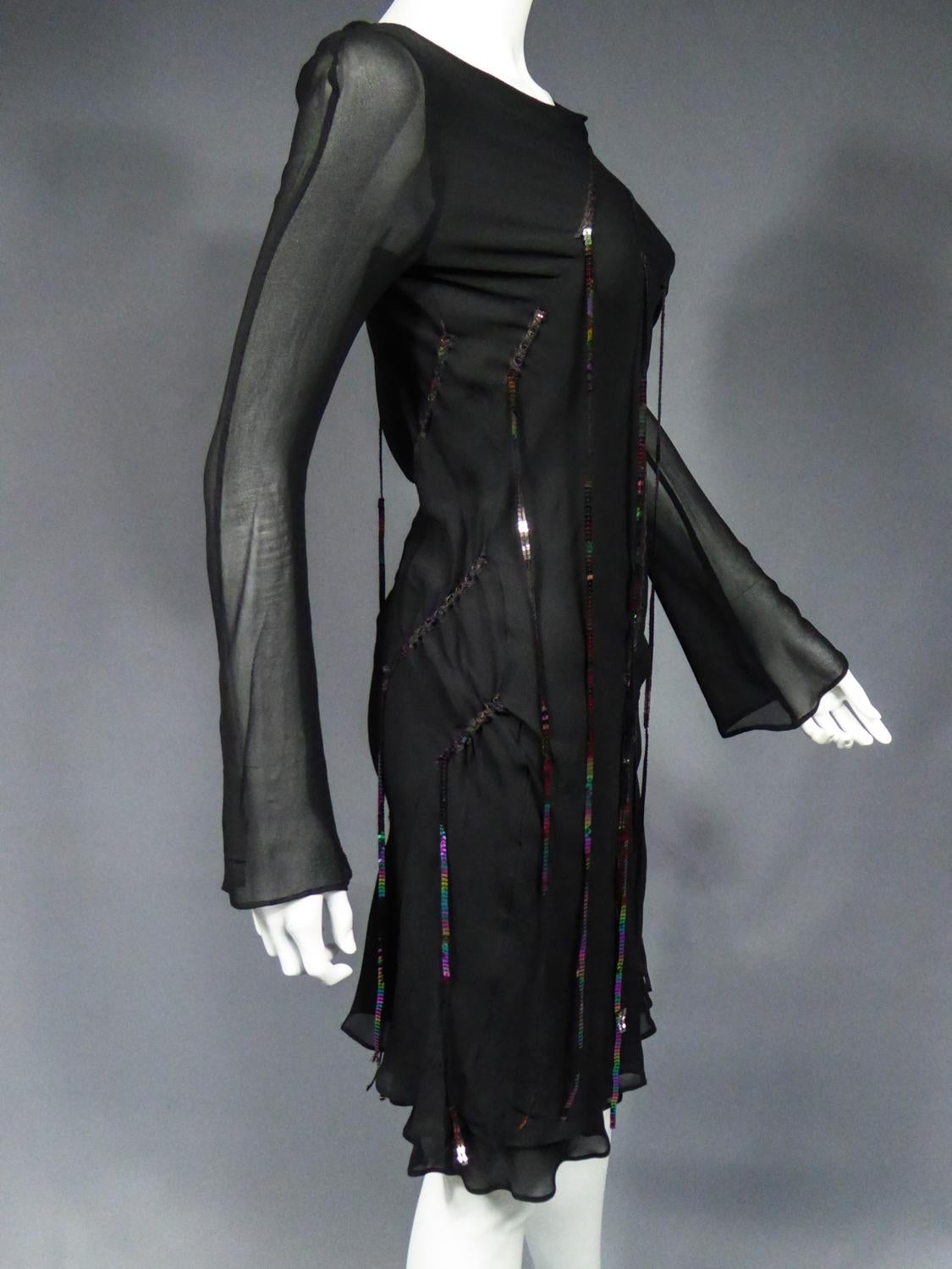 A Thierry Mugler Couture Little Black Dress Circa 2000 For Sale 3