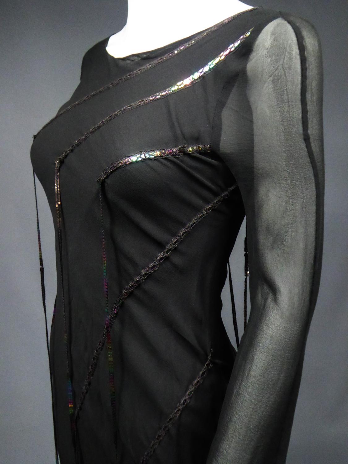 A Thierry Mugler Couture Little Black Dress Circa 2000 For Sale 6