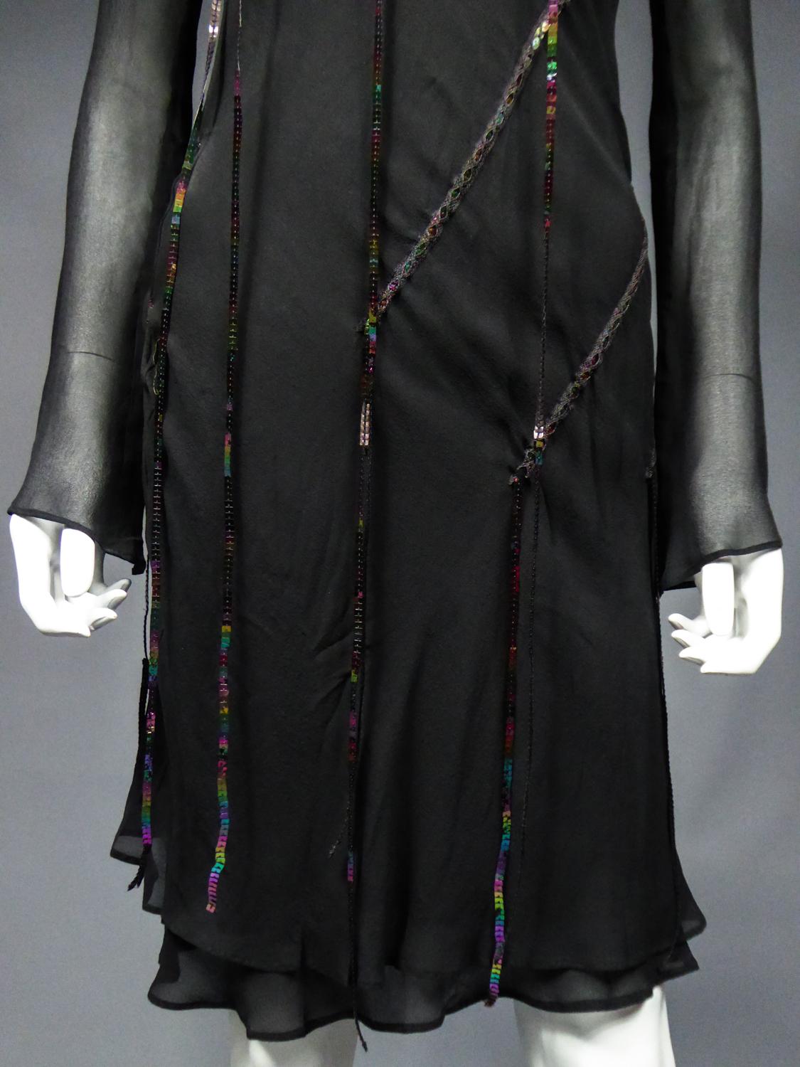 Women's A Thierry Mugler Couture Little Black Dress Circa 2000 For Sale