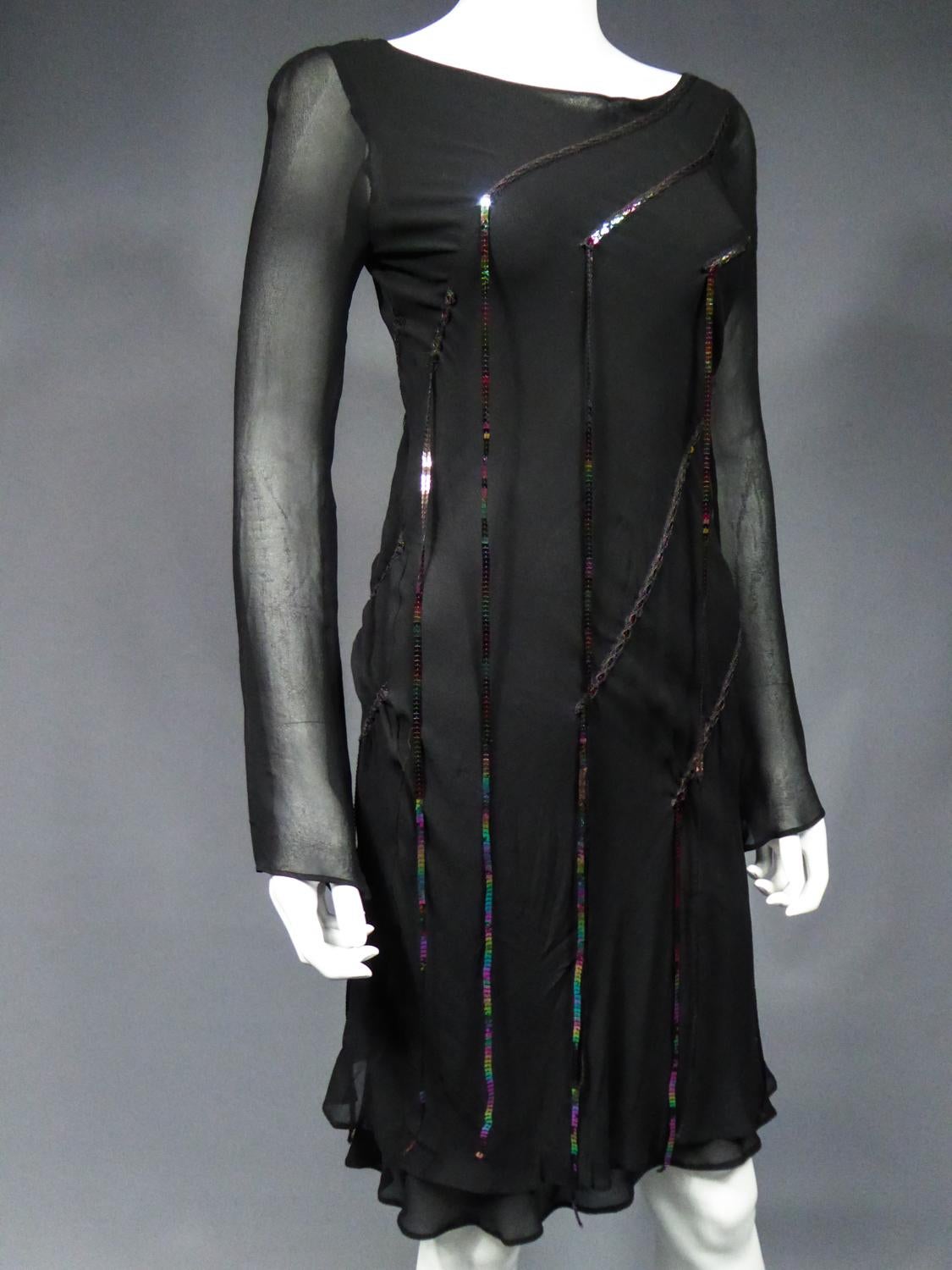 Thierry Mugler Couture Kleines Schwarzes Kleid, ca. 2000 im Angebot 4