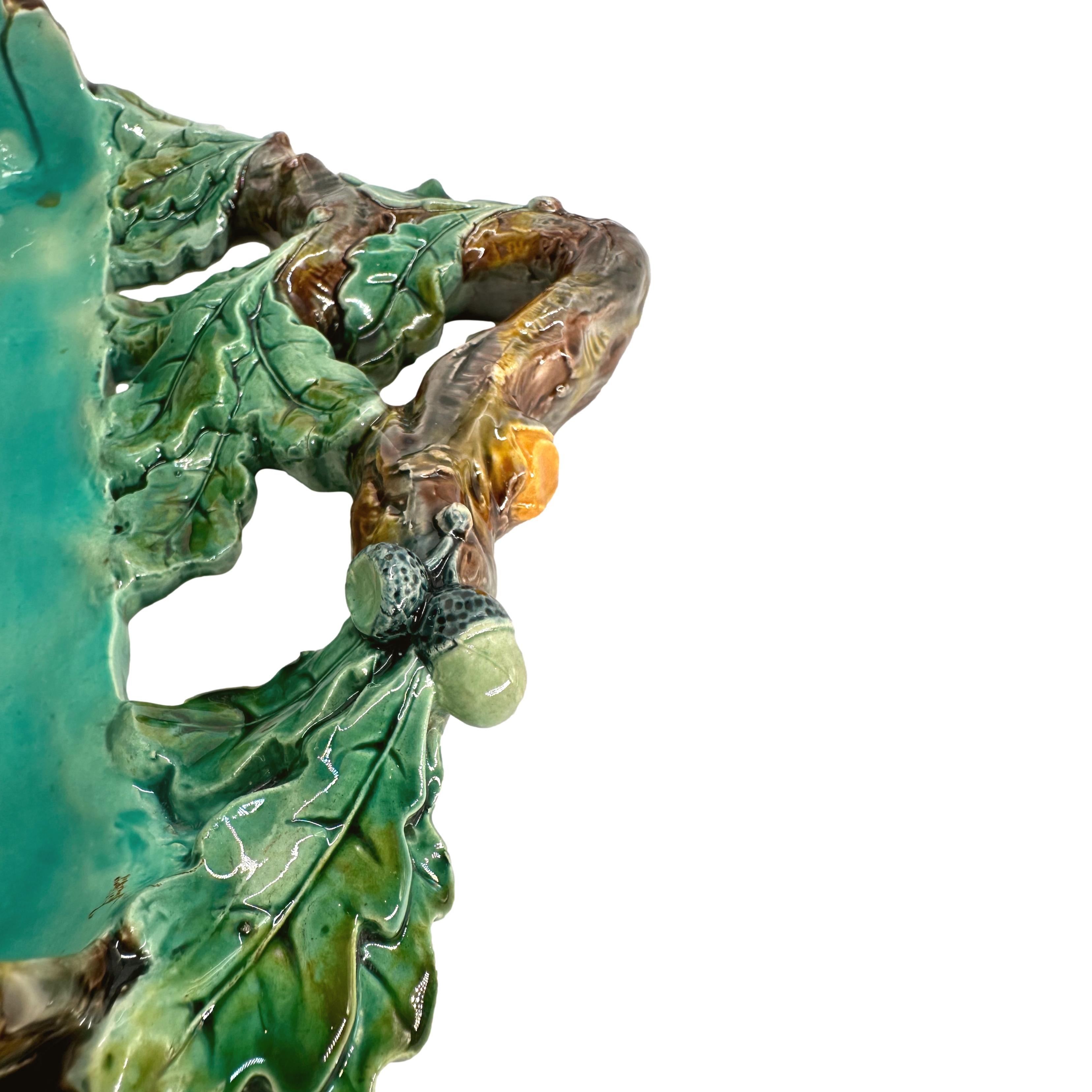 Tasca da parete in maiolica di Thomas Sergent Palissy Ware con serpente, Francia, 1875 ca. in vendita 4