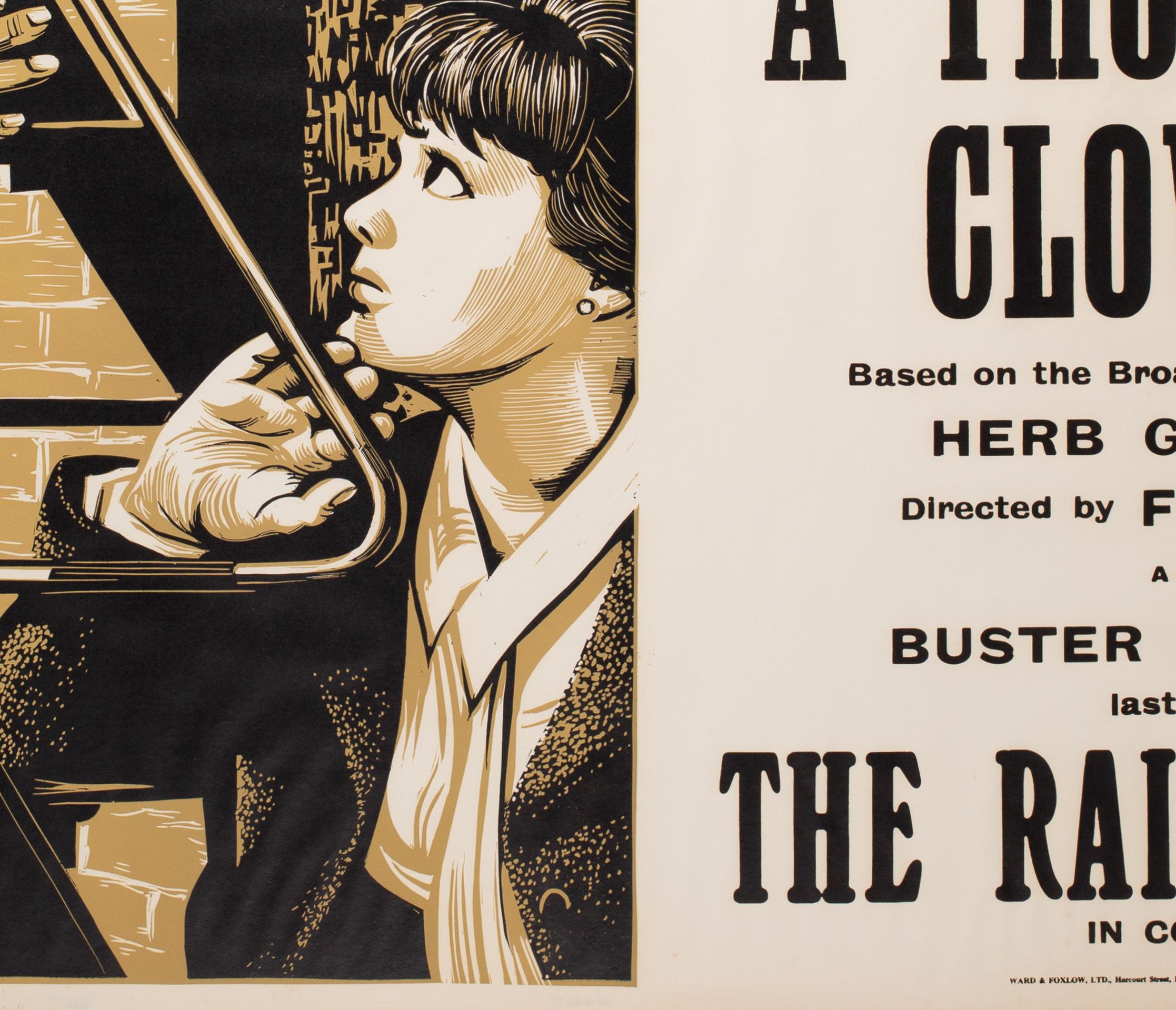 A Thousand Clowns 1966 Academy Cinema UK Quad Film Poster, Strausfeld 1