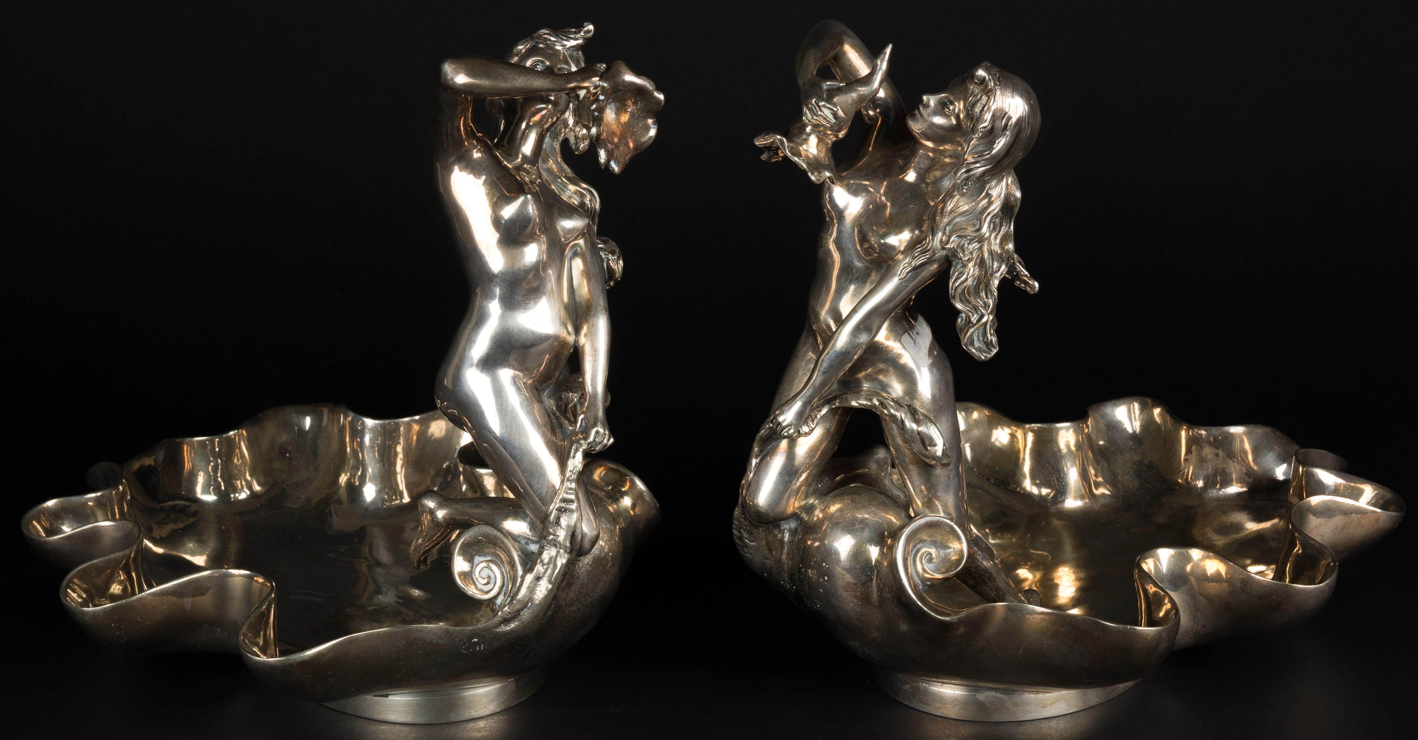 Art Nouveau Three-Part Table Piece by the Maker Wiskemann, circa 1930 For Sale