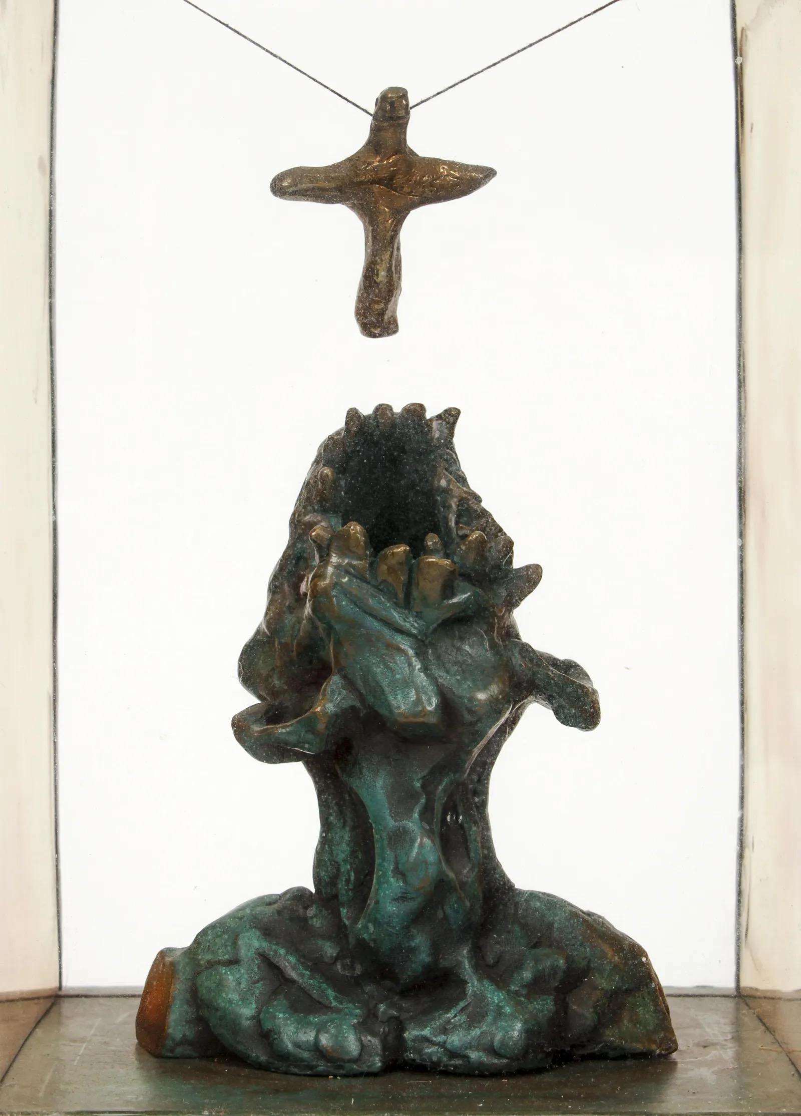 Three-Piece Set of Contemporary Sculptures Made of Bronze by Bob La Bobgah For Sale 2