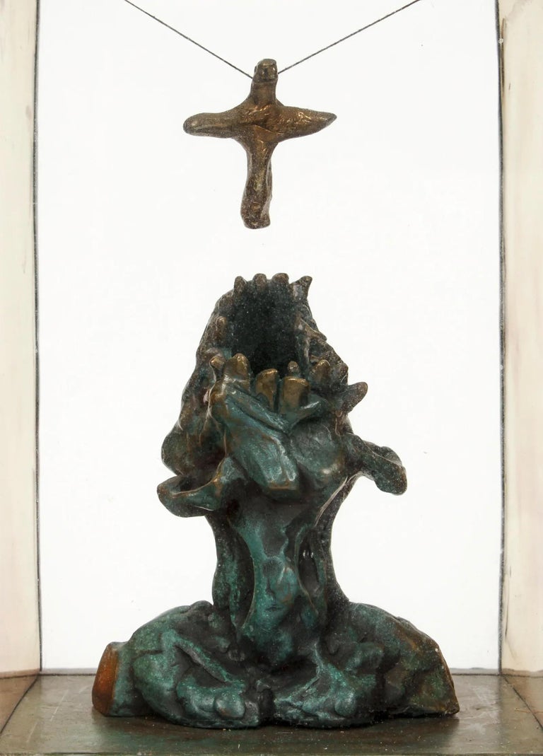 Set di tre pezzi di sculture contemporanee in bronzo di Bob La Bobgah in  vendita su 1stDibs