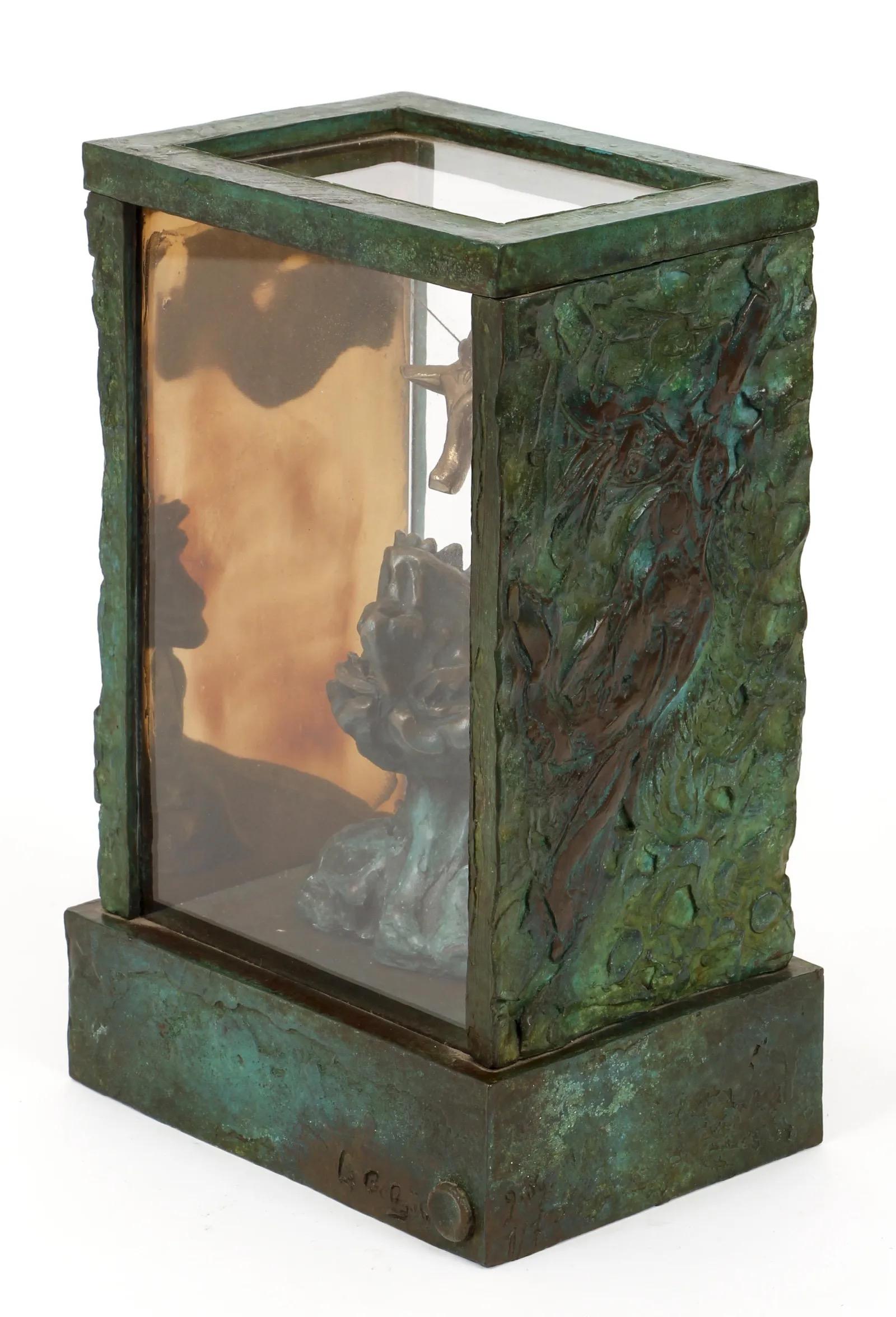 Three-Piece Set of Contemporary Sculptures Made of Bronze by Bob La Bobgah For Sale 3