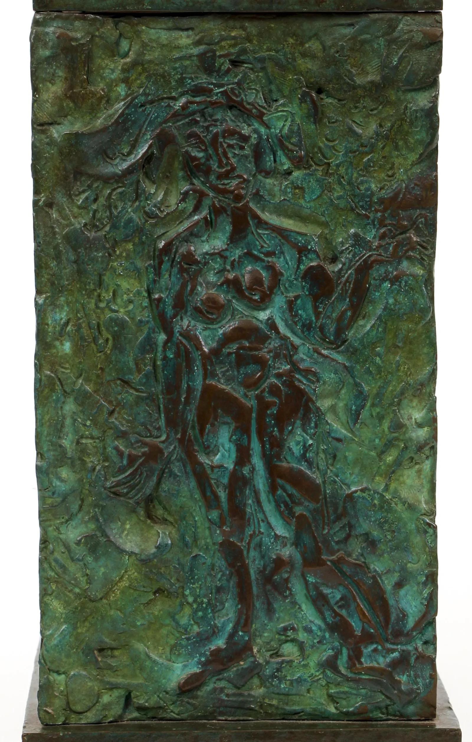 Three-Piece Set of Contemporary Sculptures Made of Bronze by Bob La Bobgah For Sale 5