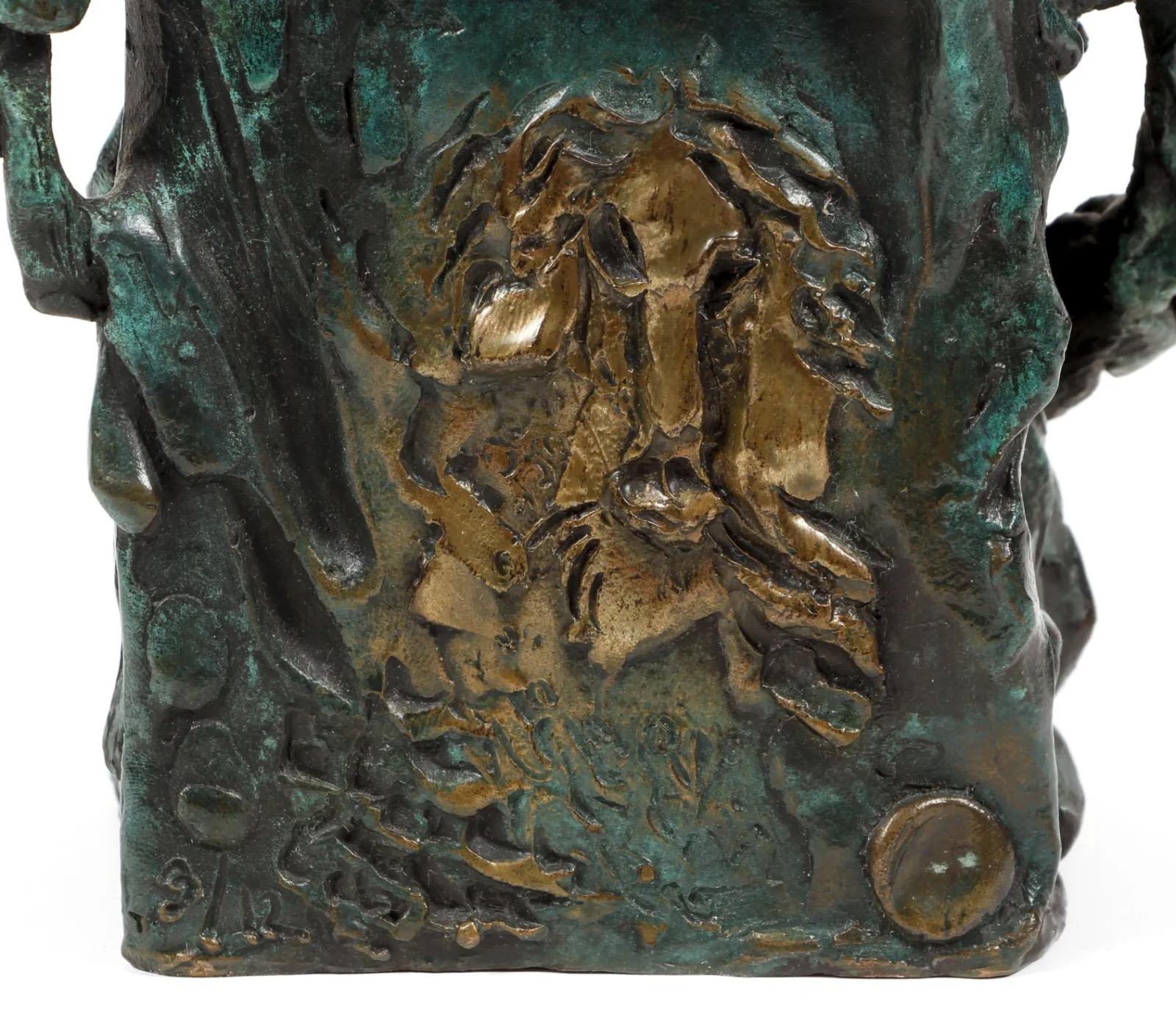Ensemble de trois pièces de sculptures contemporaines en bronze réalisées par Bob La Bobgah en vente 1