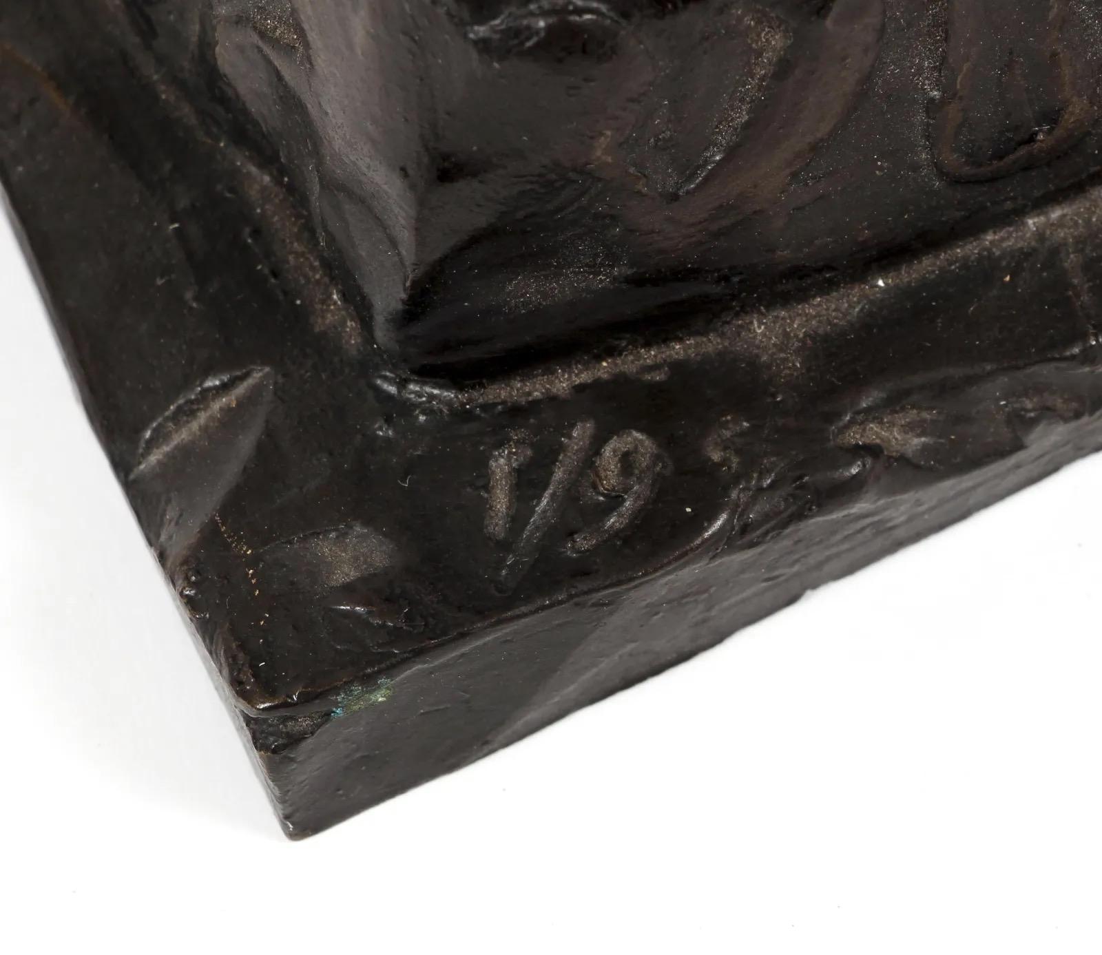 Set di tre pezzi di sculture moderne in bronzo di Bob La Bobgah in vendita 9