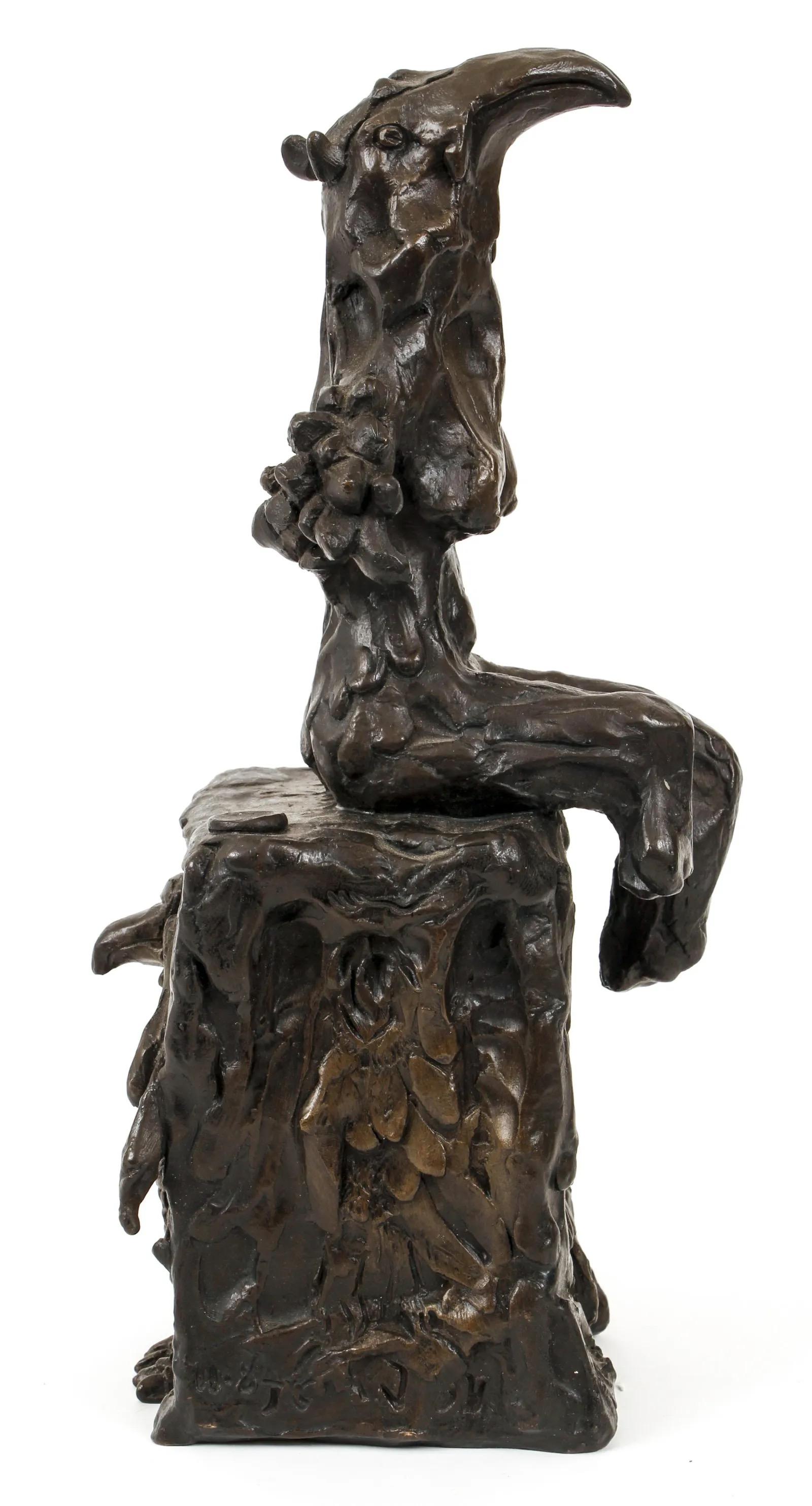 Three-Piece Set of Modern Sculptures Made of Bronze by Bob La Bobgah 2