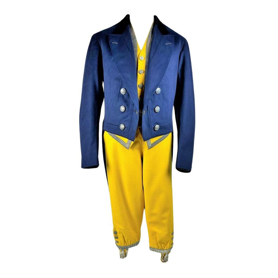 A three pieces Livery by the Princely family Caraman-Chimey - Belgium Circa 1900 For Sale