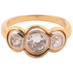 Three-Stone Old Cut Diamond Ring
