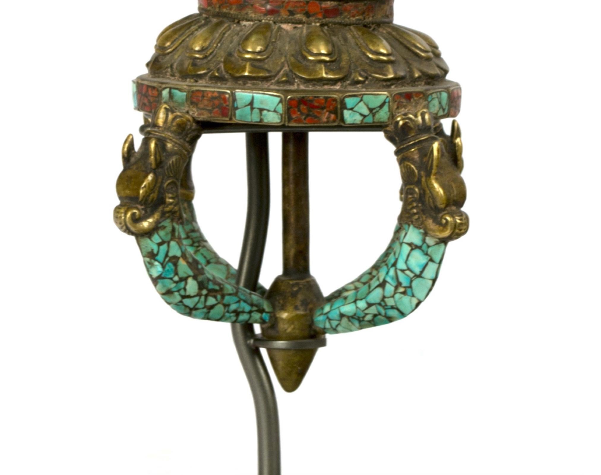 Asian 21st-Century Reproduction in the Style of Tibetan Double Vajra For Sale