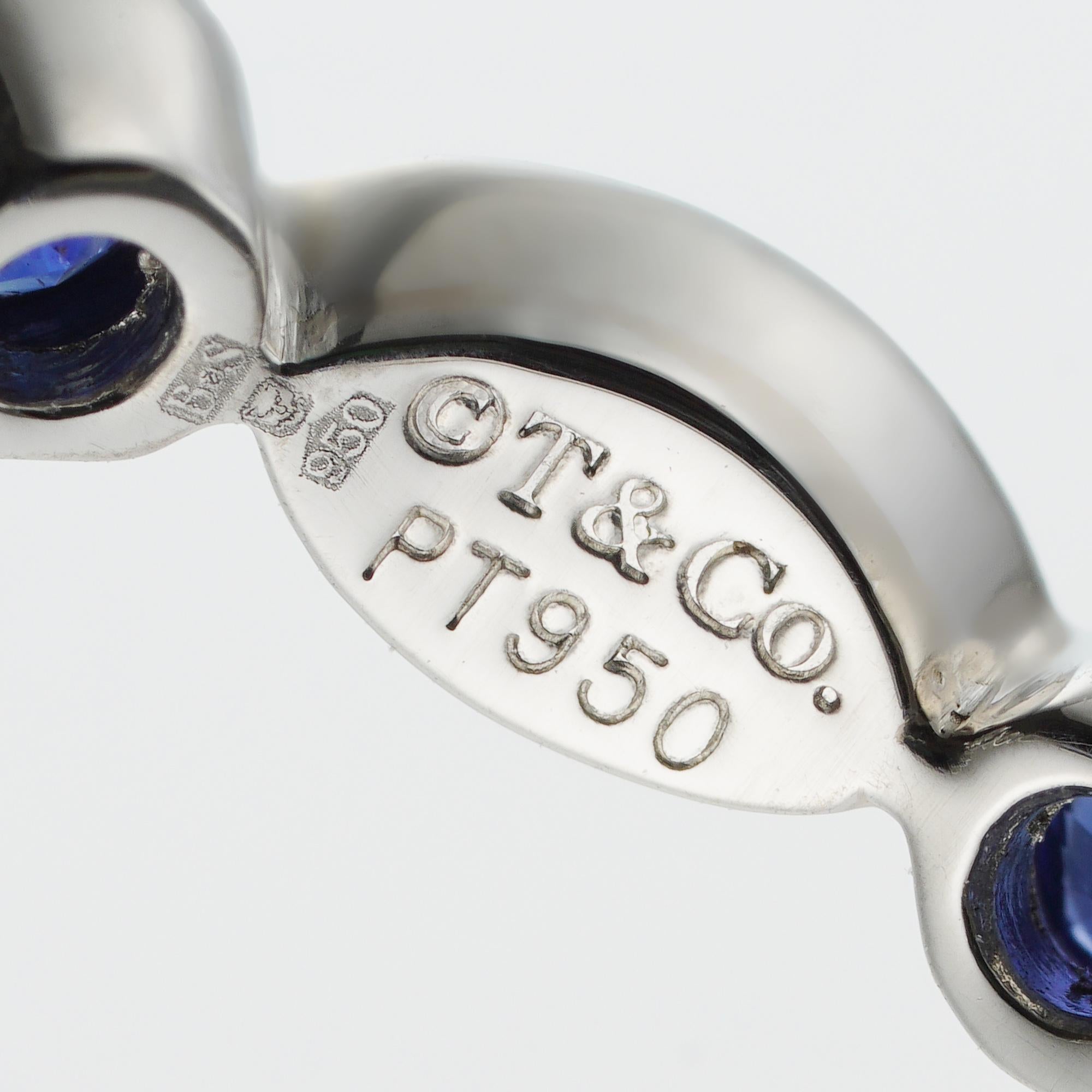 Ein Saphir- und Diamantring von Tiffany & Co aus der Jazz-Ring-Kollektion (Rundschliff) im Angebot