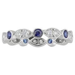 Un anello con zaffiro e diamante Tiffany & Co. della collezione Jazz Band