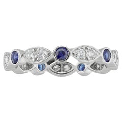 A Tiffany & Co sapphire and diamond ring from Jazz band collection