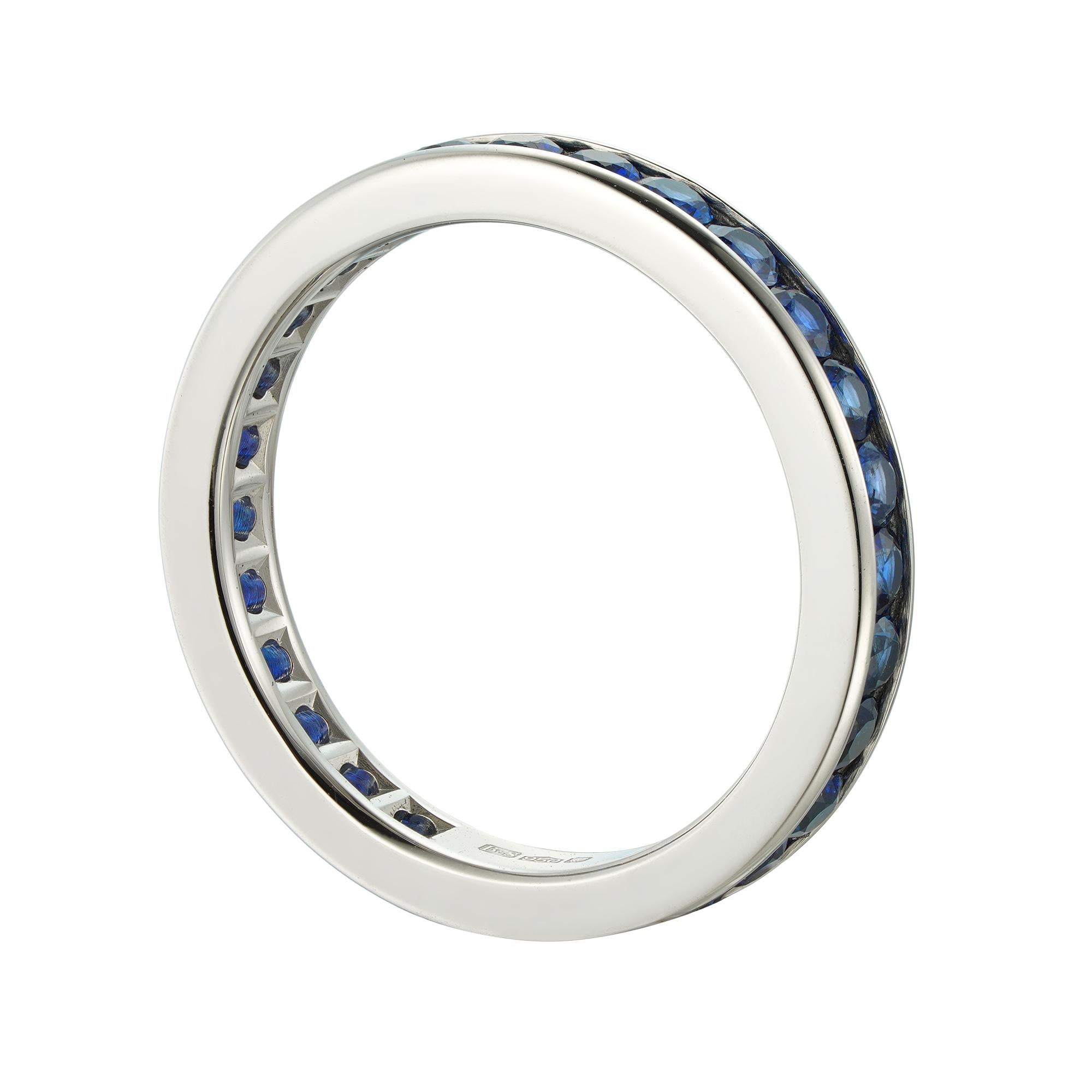 Modern A Tiffany & Co sapphire full eternity ring For Sale