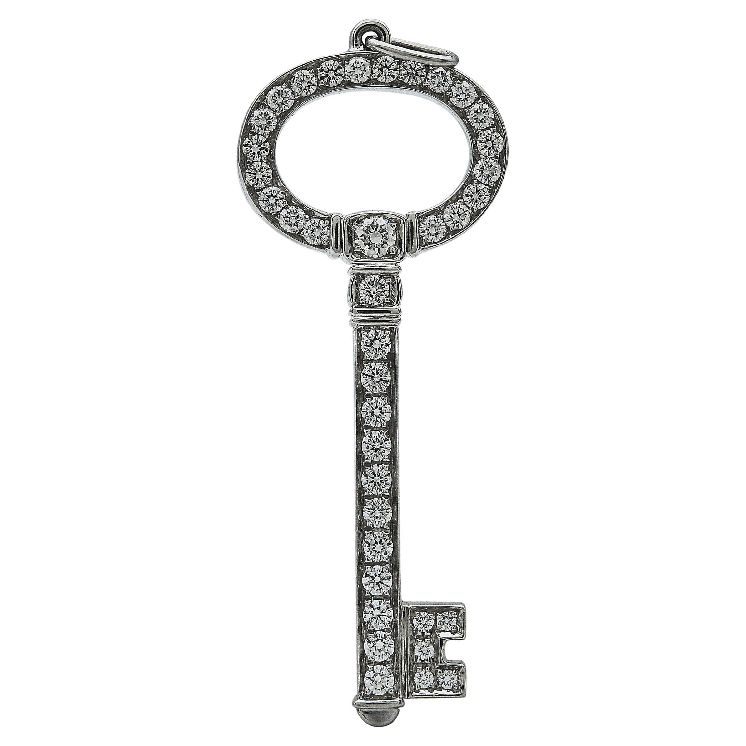 A Tiffany & Co. Tiffany Keys Pendant Platinum Diamond
