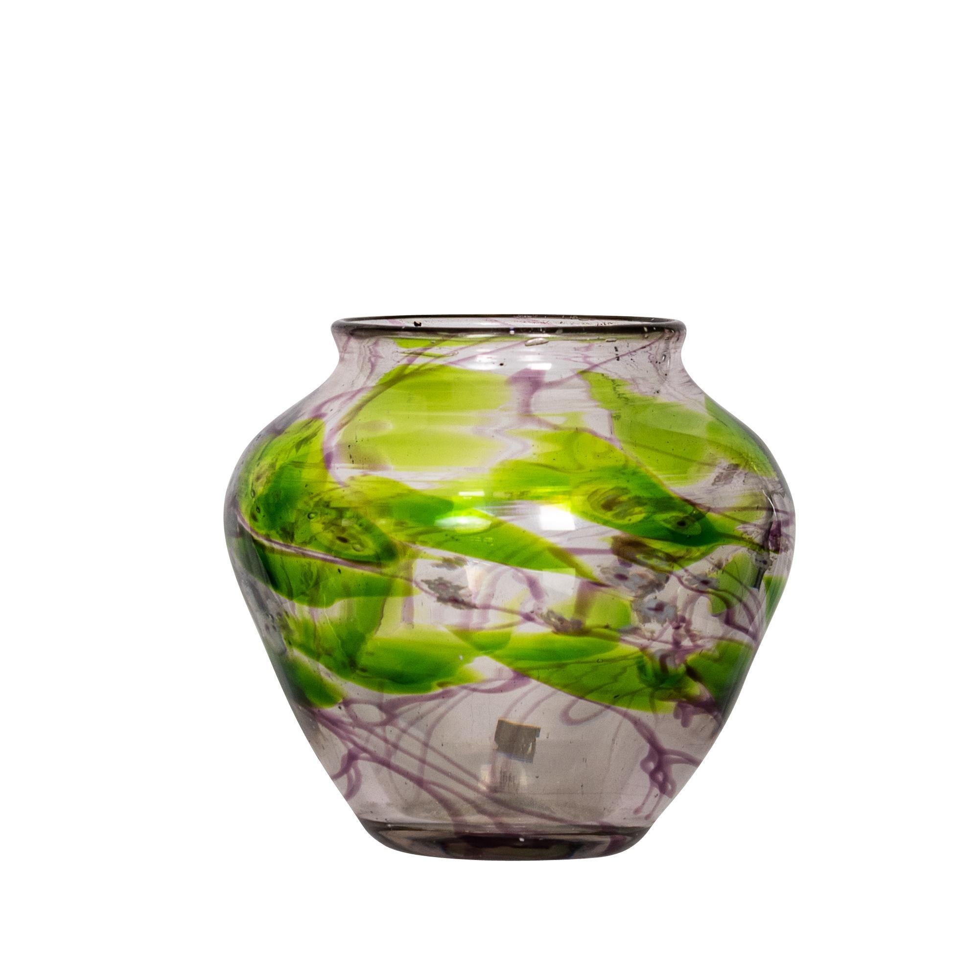 Early 20th Century Tiffany Favrile Paperweight Glass Vase, circa 1904