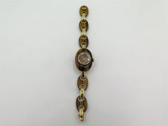 Barthelay Yellow Gold Tiger's Eye Diamond quartz Wristwatch