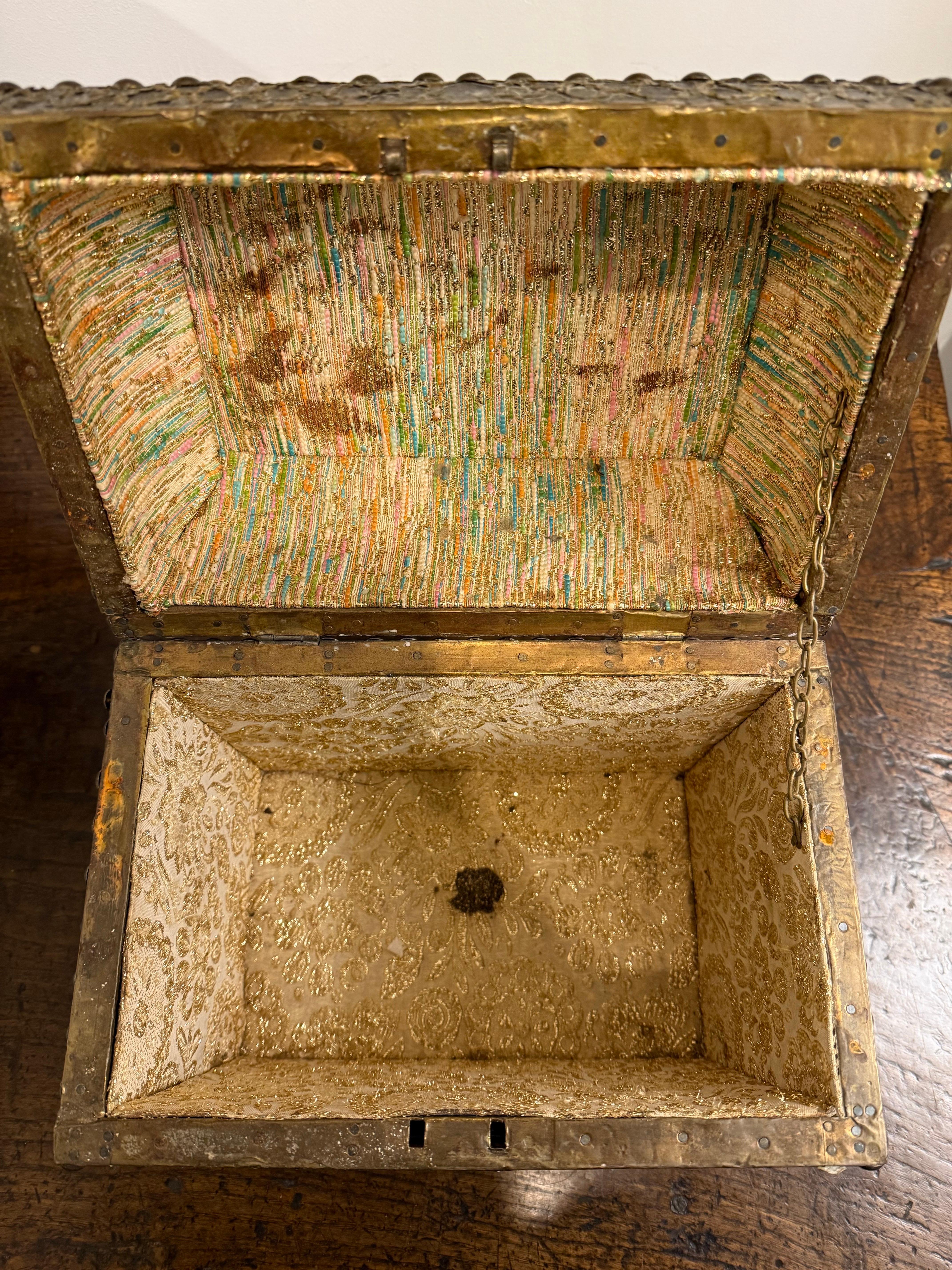 A Timber Gilt-Metal Embellished Box, 19th Century For Sale 7