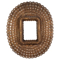 A Timber Peacock Mirror