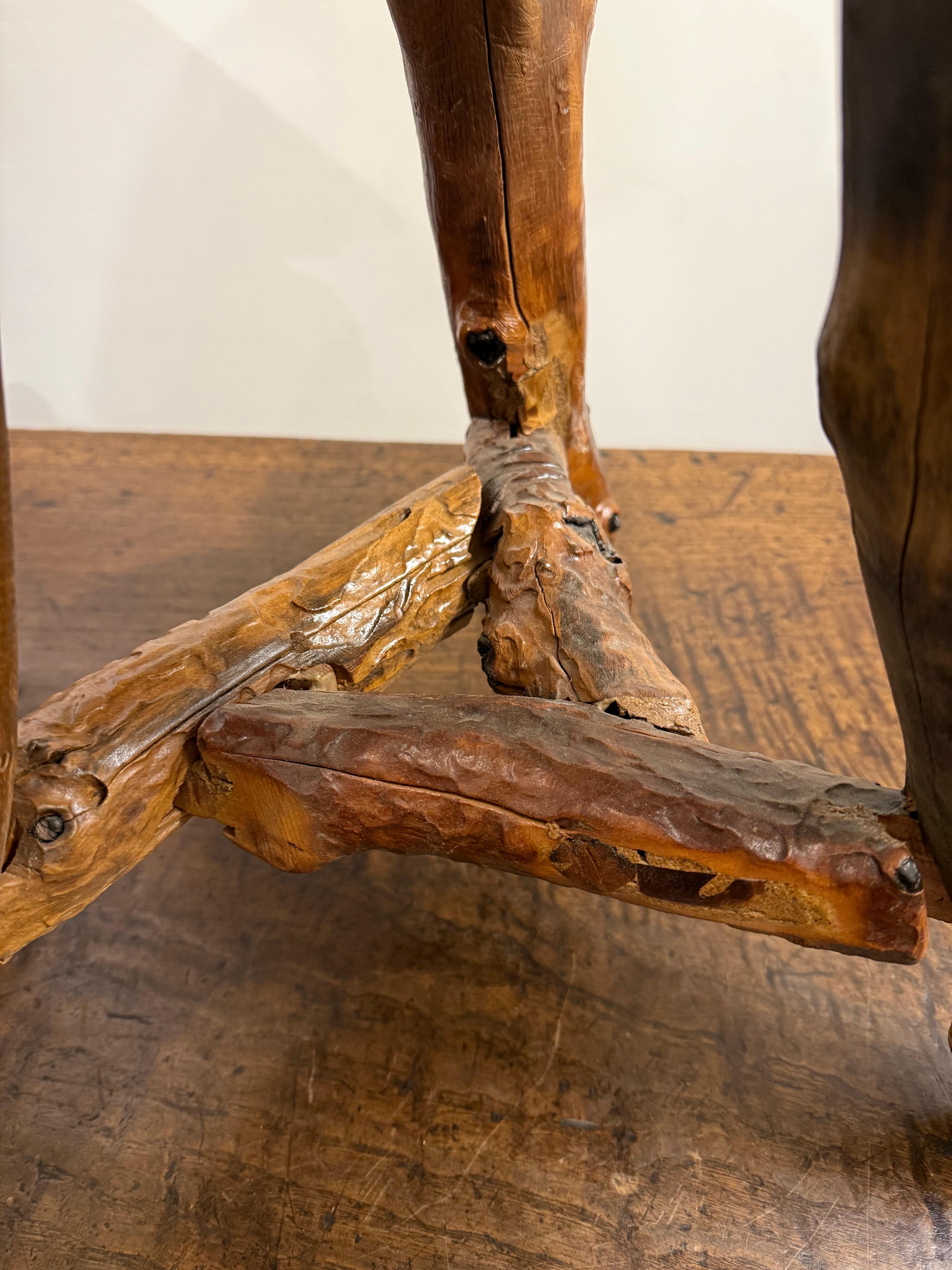 A Timber Tree Trunk Stool For Sale 2