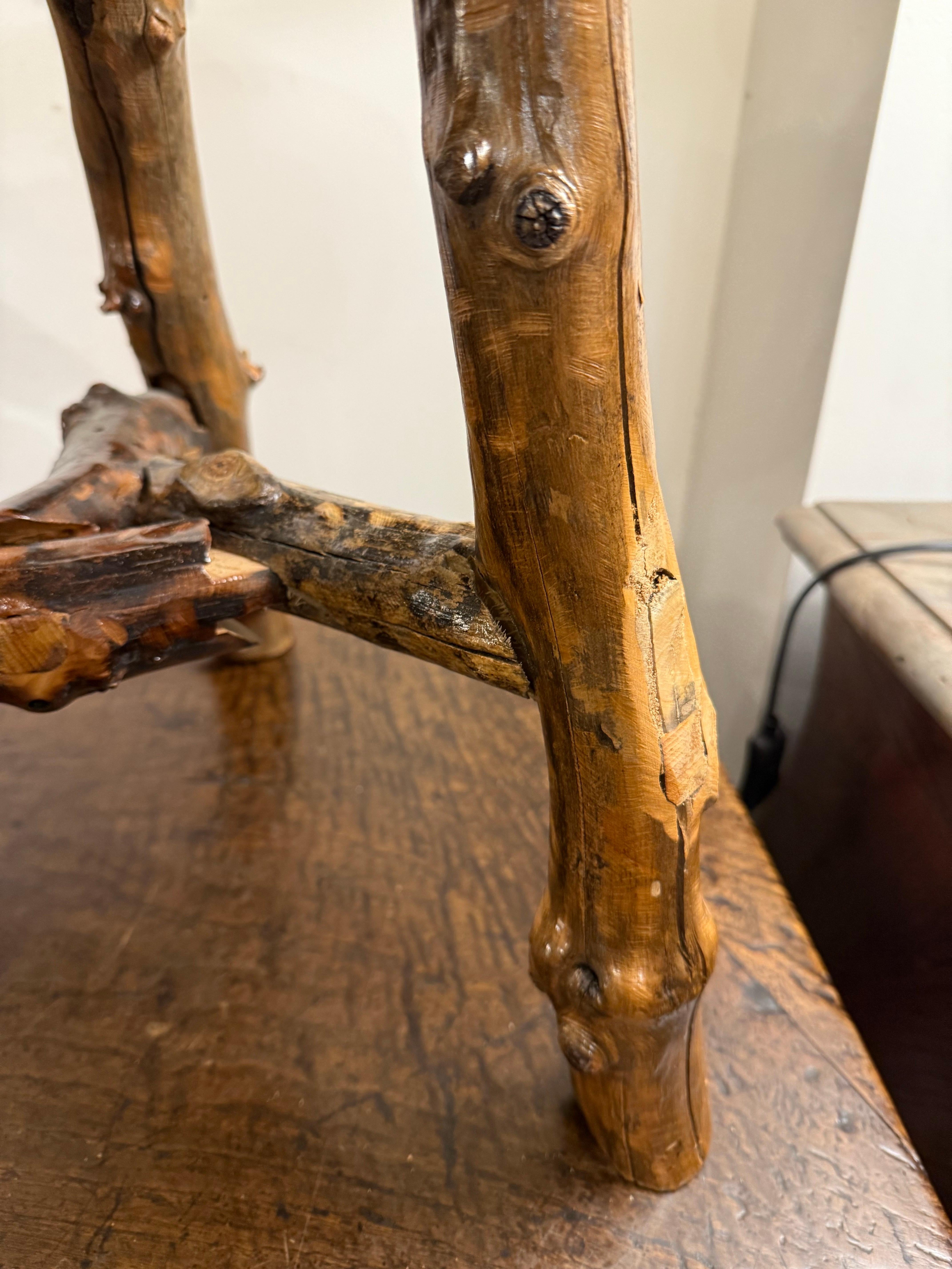 A Timber Tree Trunk Stool For Sale 4