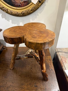 A Timber Tree Trunk Stool
