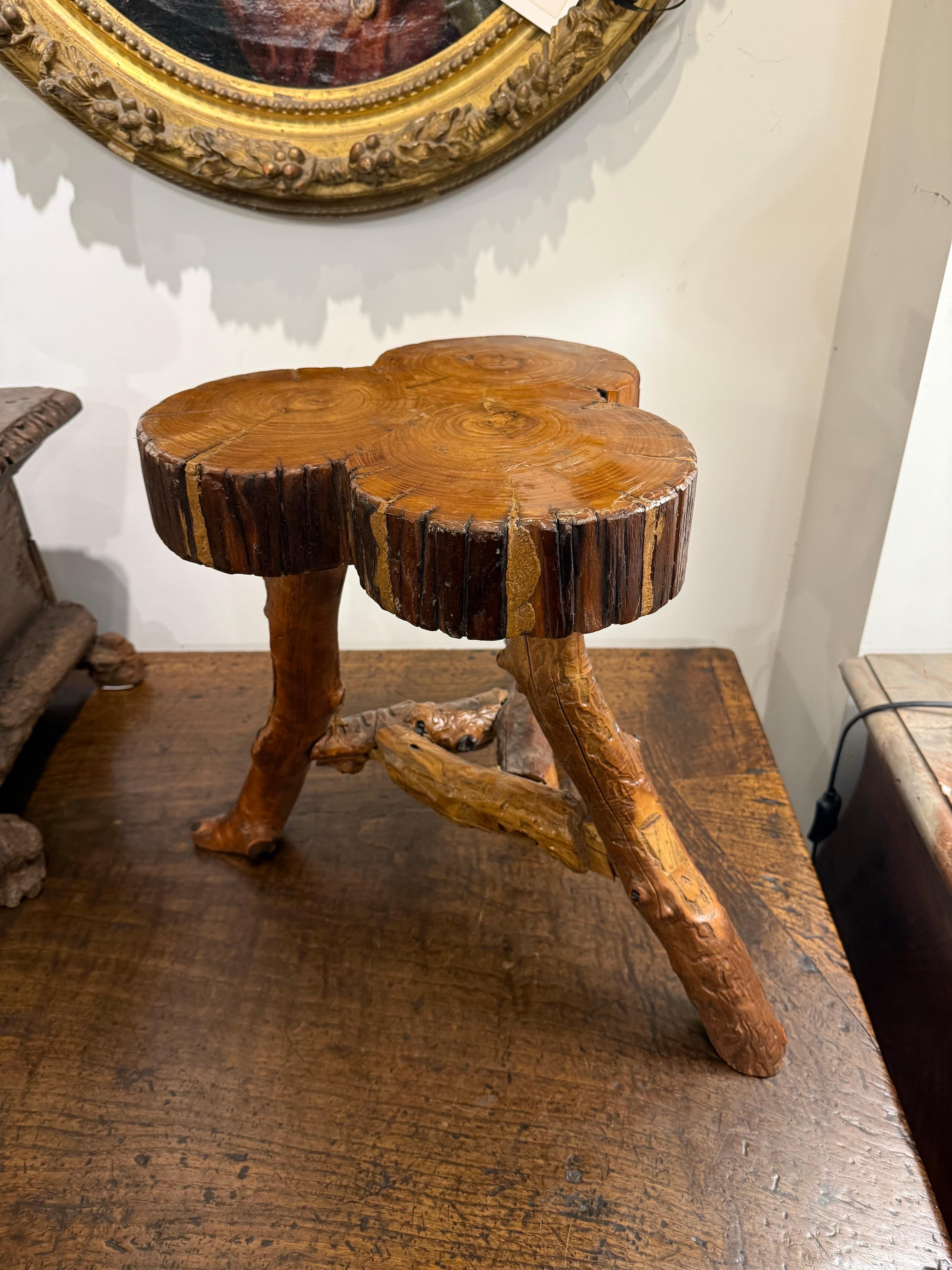 Rustic A Timber Tree Trunk Stool For Sale