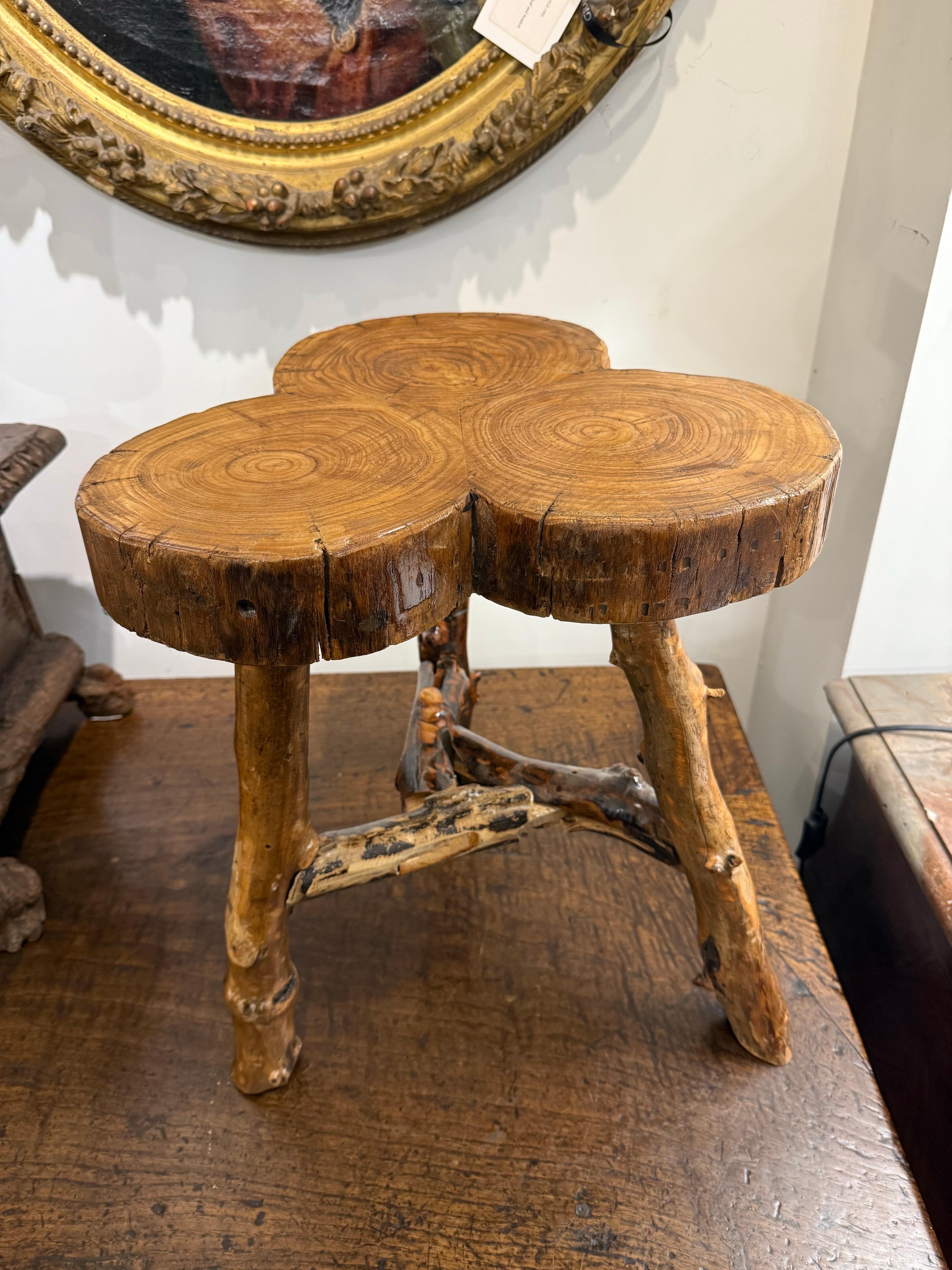 Australian A Timber Tree Trunk Stool For Sale