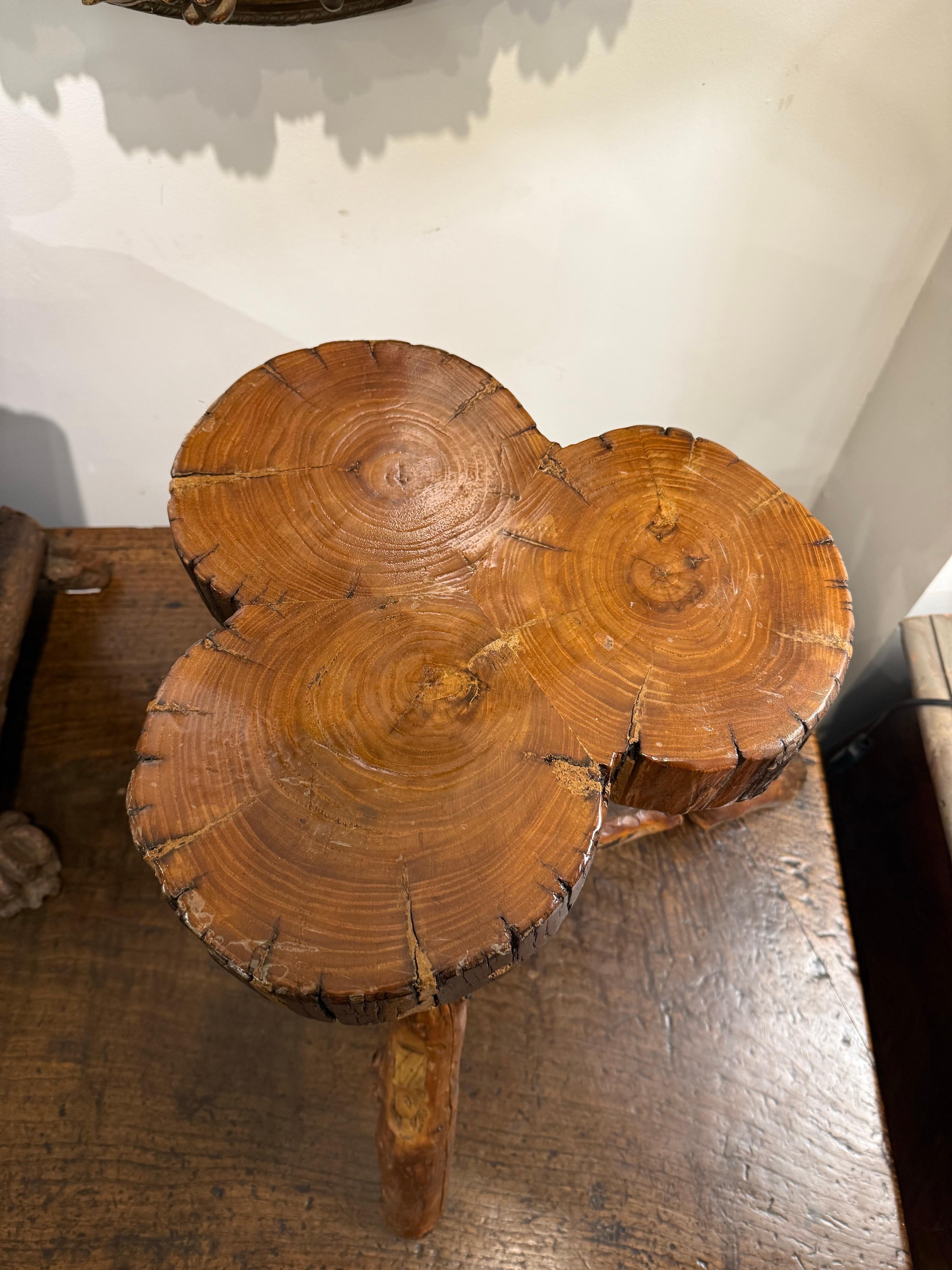Hand-Crafted A Timber Tree Trunk Stool For Sale