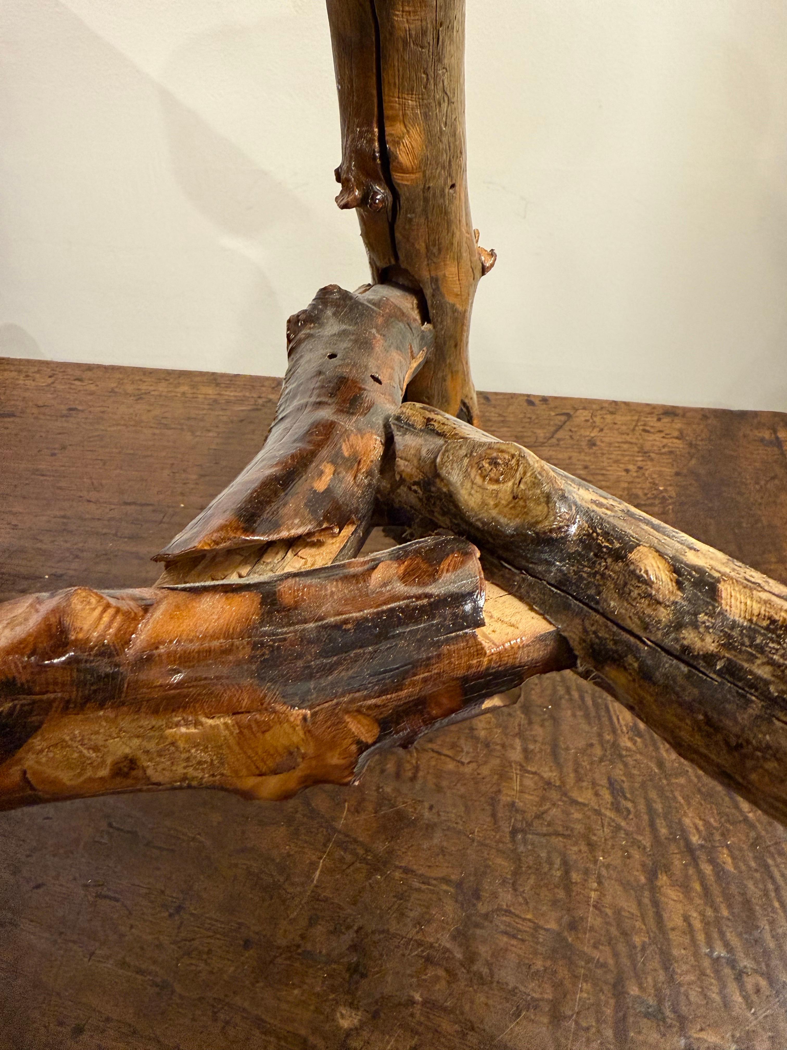 A Timber Tree Trunk Stool In Good Condition For Sale In ARMADALE, VIC